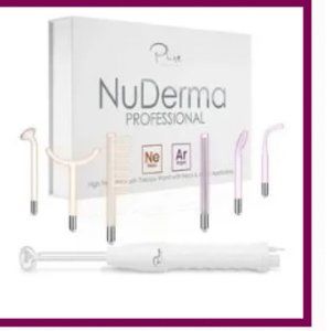 NuDerma professional facial skin lifter: Hand held high frequency.